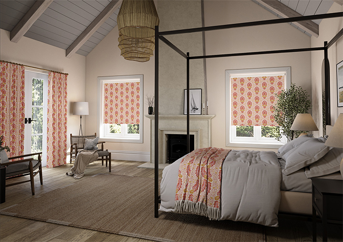 Petal & Block Lotus Blossom, Sunset - Roller Blind - Image 7